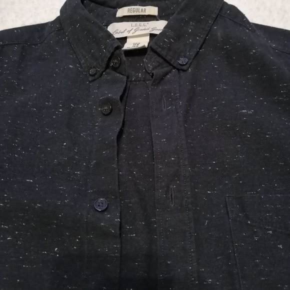 H&M, black mens button-down, size medium - Picture 6 of 9